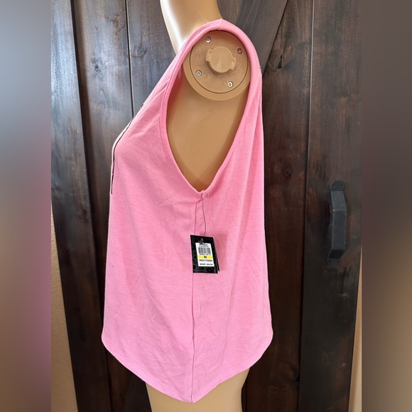 Women’s Activewear, Medium pink Do Work Tank Top - Picture 2 of 3